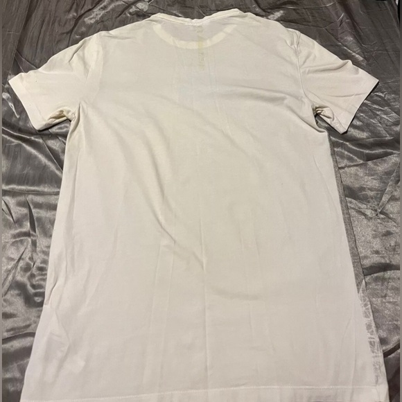 Small Extreme Slim Calvin Klein Graphic White & Black Tee Shirt CK - Picture 4 of 4